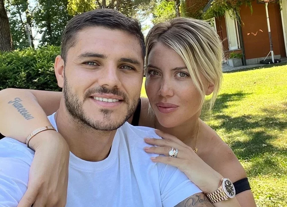 Galatasaraylı Yıldız Mauro Icardi’nin Eşi Wanda Nara Ve Rapçi L-Gante ...